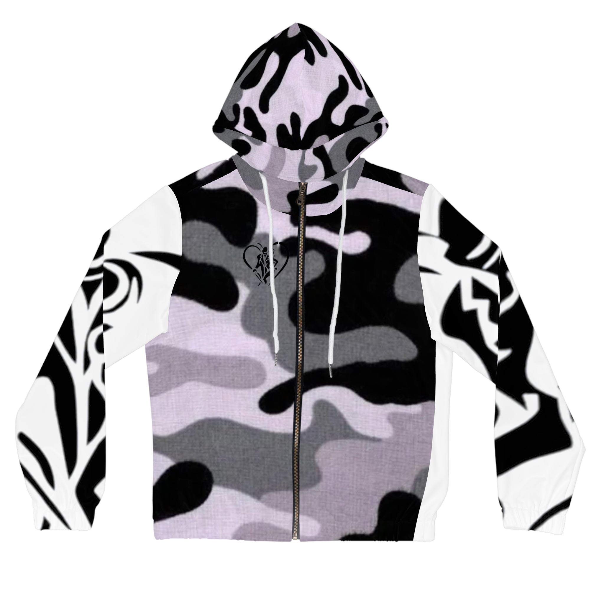 Women’s Full-Zip HIP HOP ART Hoodie (AOP)