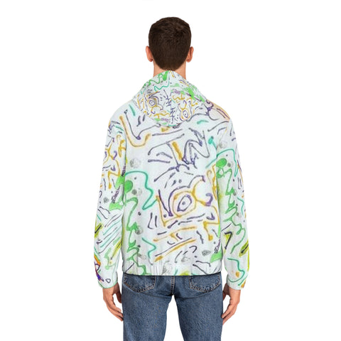 Men's Full-Zip  HIP HOP ART Hoodie (AOP)