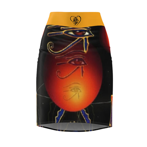 Women's  HIP HOP ART  Pencil Skirt (AOP)