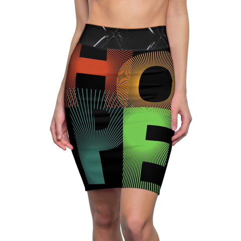 Women's HIP HOP ART Pencil Skirt (AOP)