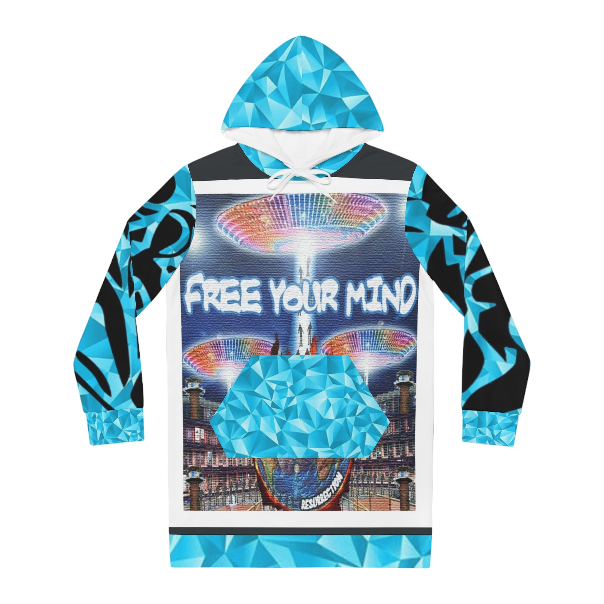 Women's HIP HOP ART Hoodie Dress (AOP)