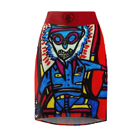 Women's  HIP HOP ART Pencil Skirt (AOP)