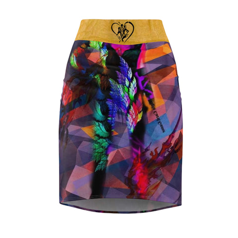 Women's HIP HOP ART Pencil Skirt (AOP)