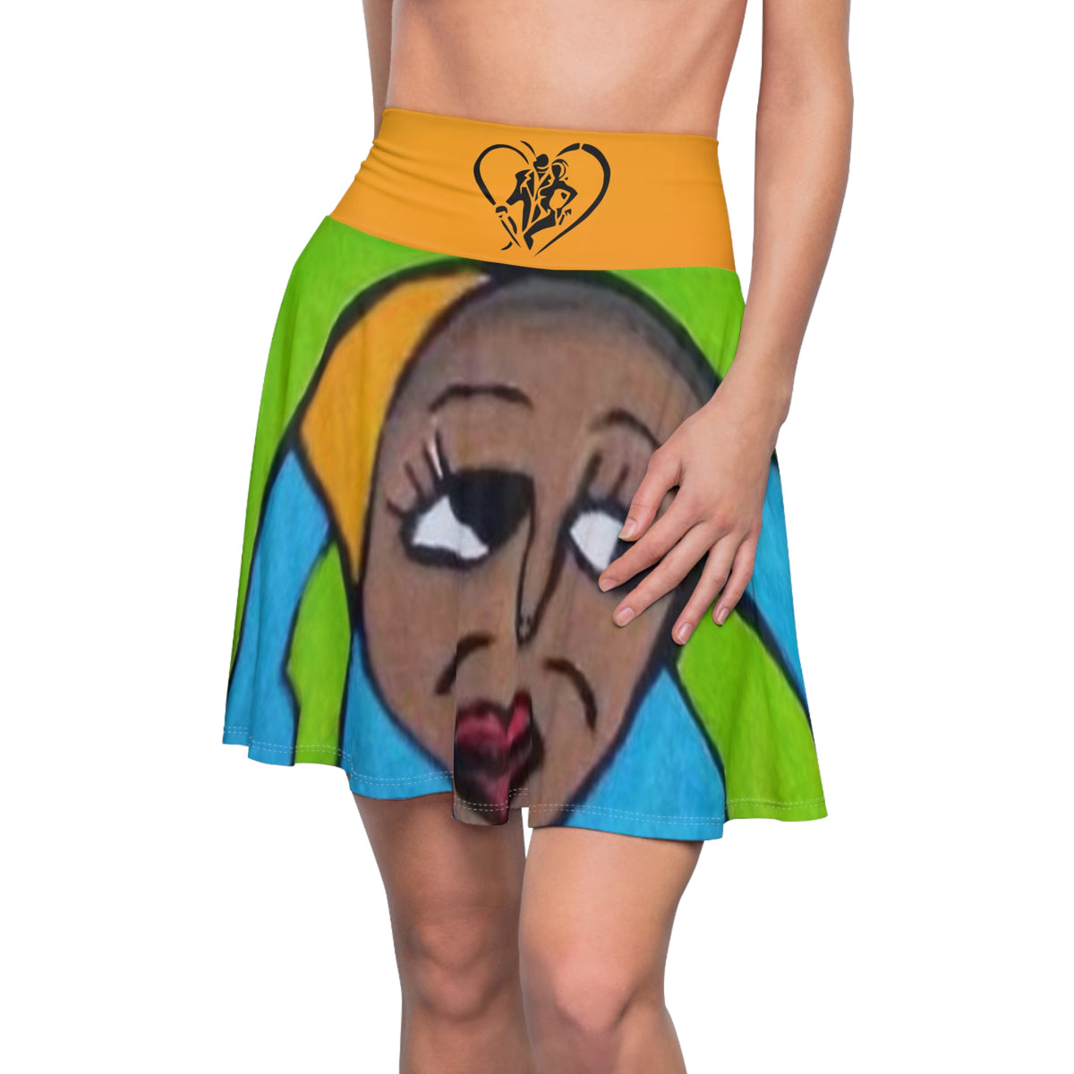 Women's HIP HOP ART Skater Skirt (AOP)