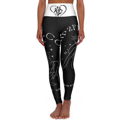 High Waisted HIP HOP ART Yoga Leggings (AOP)