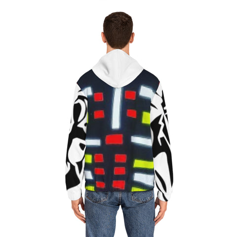 Men's Full-Zip HIP HOP ART Hoodie (AOP)