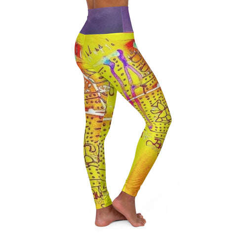 High Waisted HIP HOP ART Yoga Leggings (AOP)