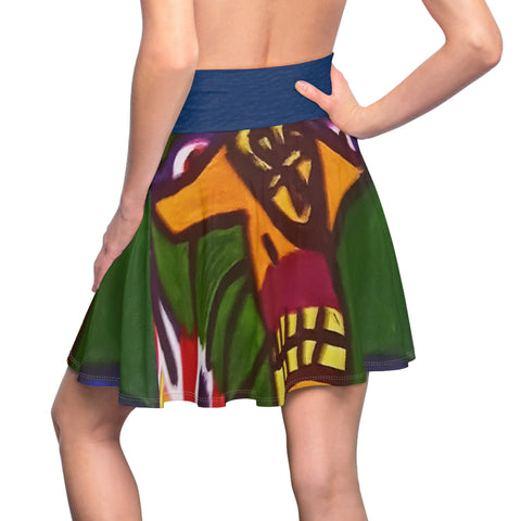 Women's  HIP HOP ART Skater Skirt (AOP)