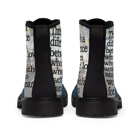 Men's Canvas  HIP HOP ART Boots