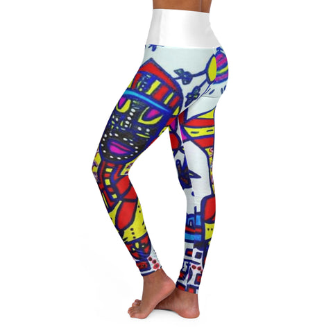 High Waisted HIP HOP ART Yoga Leggings (AOP)