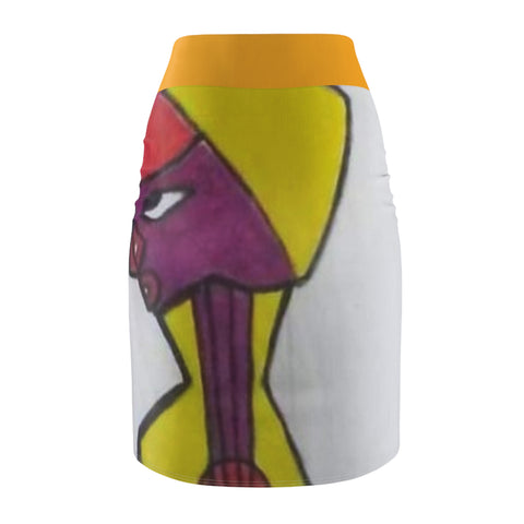 Women's  HIP HOP ART Pencil Skirt (AOP)