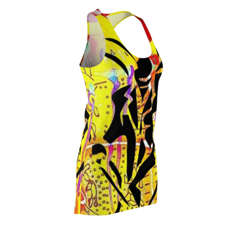 Women's Cut & Sew HIP HOP ART Racerback Dress (AOP)