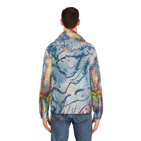 Men's Full-Zip  HIP HOP ART Hoodie (AOP)