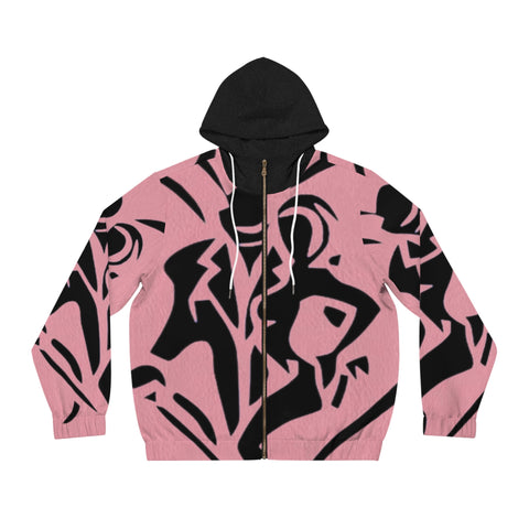 Men's Full-Zip  HIP HOP ART Hoodie (AOP)