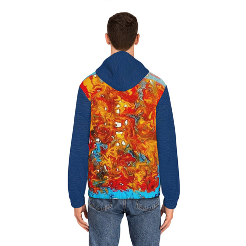 Men's Full-Zip  HIP HOP ART  Hoodie (AOP)