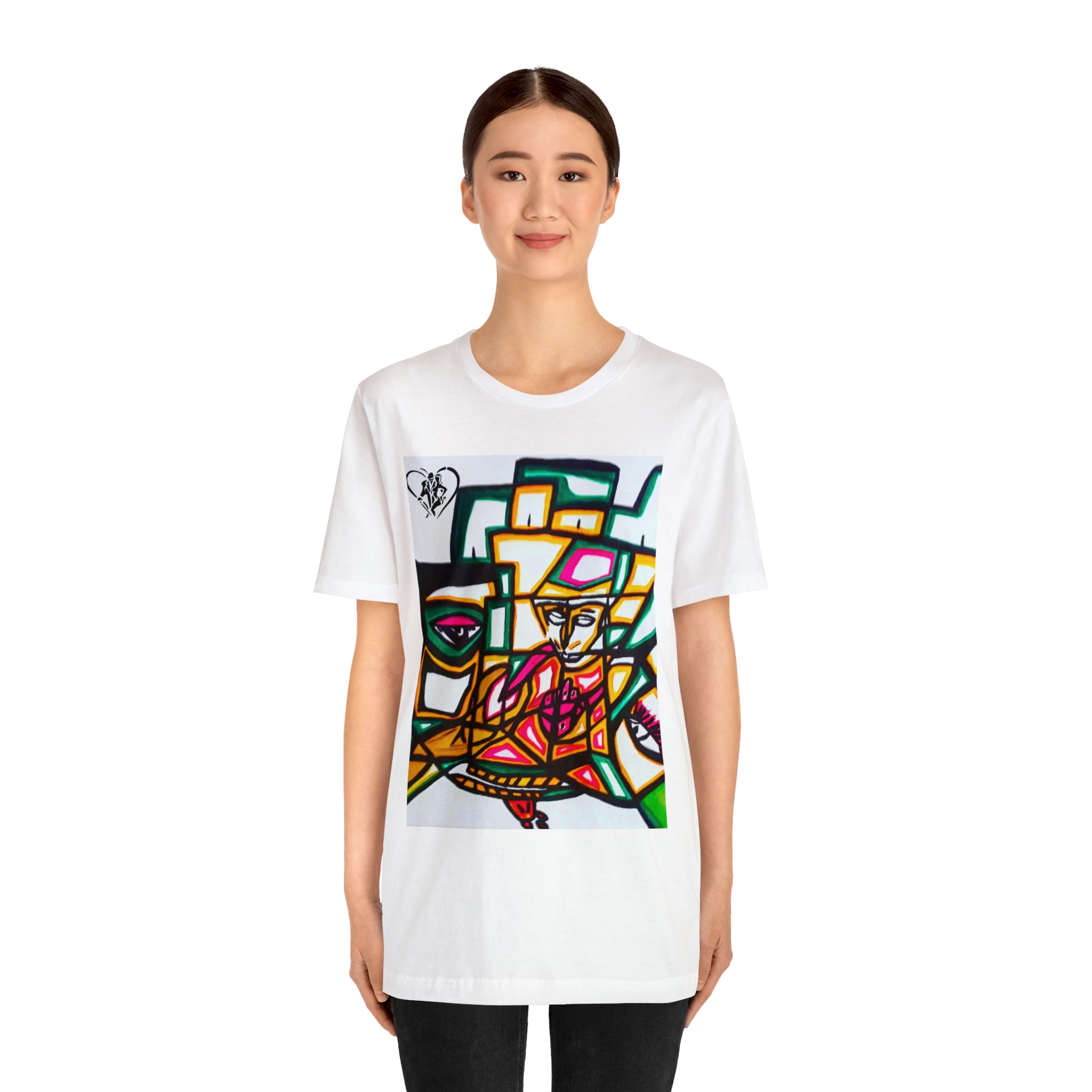 Unisex Hip Hop Art Jersey Short Sleeve Tee