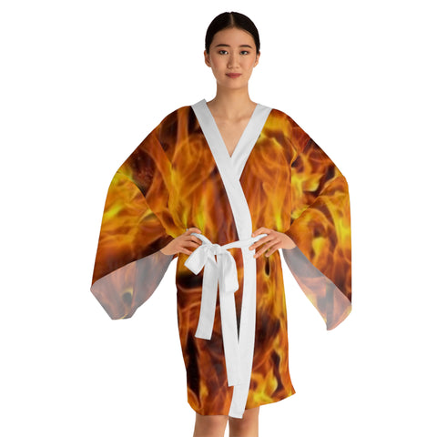 Long Sleeve  HIP HOP ART  Kimono Robe (AOP)