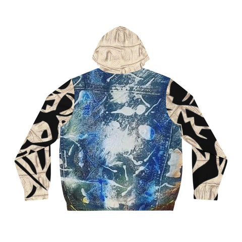 Men's Full-Zip HIP HOP ART Hoodie (AOP)