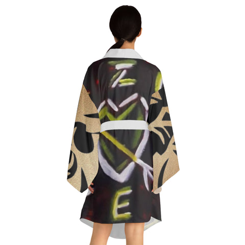 Long Sleeve HIP HOP ART Kimono Robe (AOP)