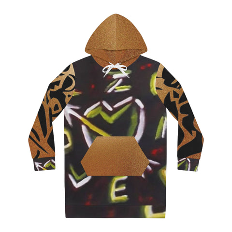 Women's HIP HOP ART Hoodie Dress (AOP)