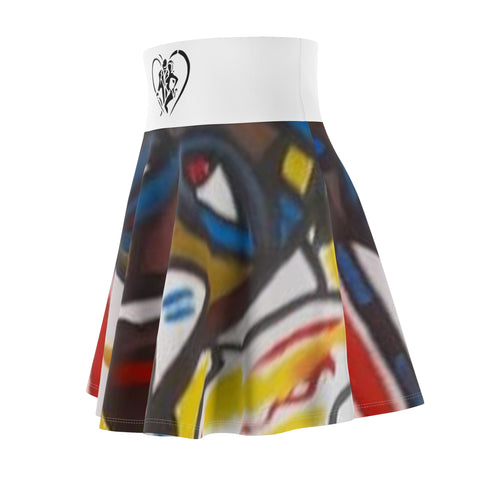 Women's HIP HOP ART Skater Skirt (AOP)