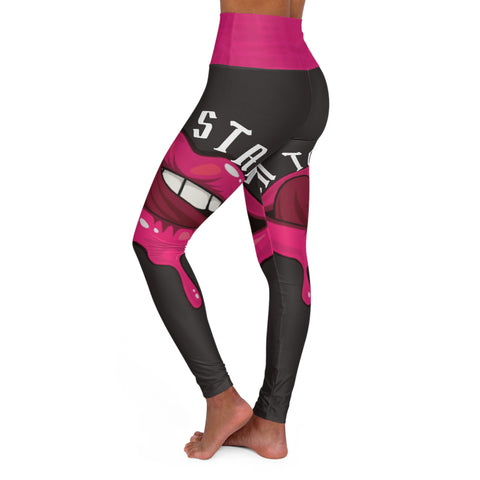 High Waisted  HIP HOP ART Yoga Leggings (AOP)