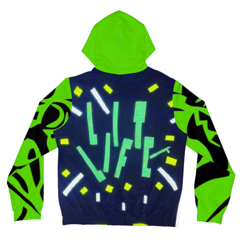 Women’s Full-Zip HIP HOP ART Hoodie (AOP)