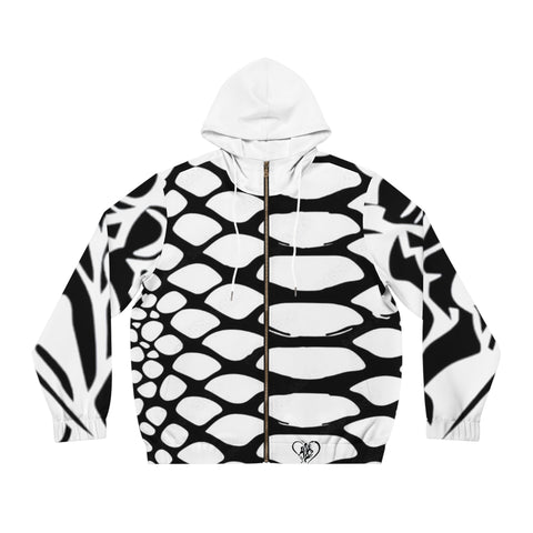 Men's Full-Zip  HIP HOP ART Hoodie (AOP)