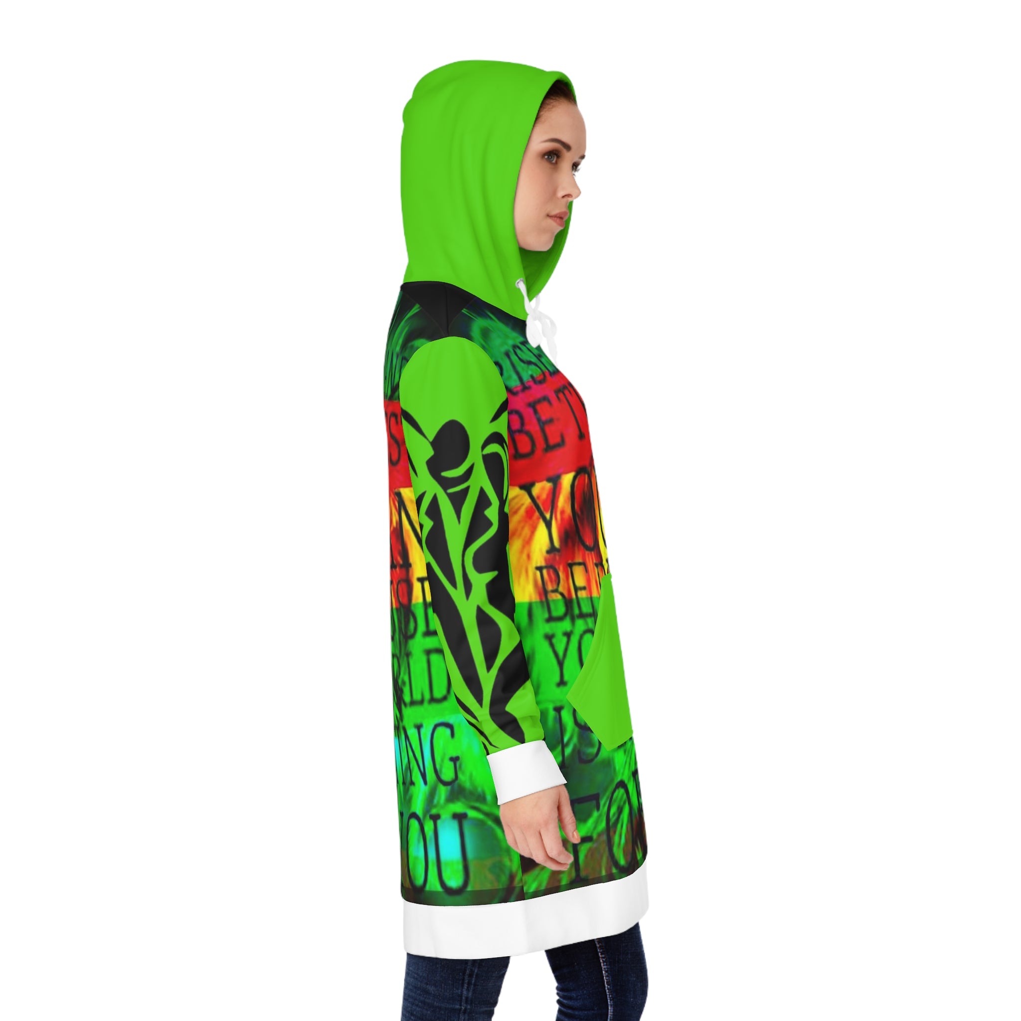 Women's HIP HOP ART Hoodie Dress (AOP)