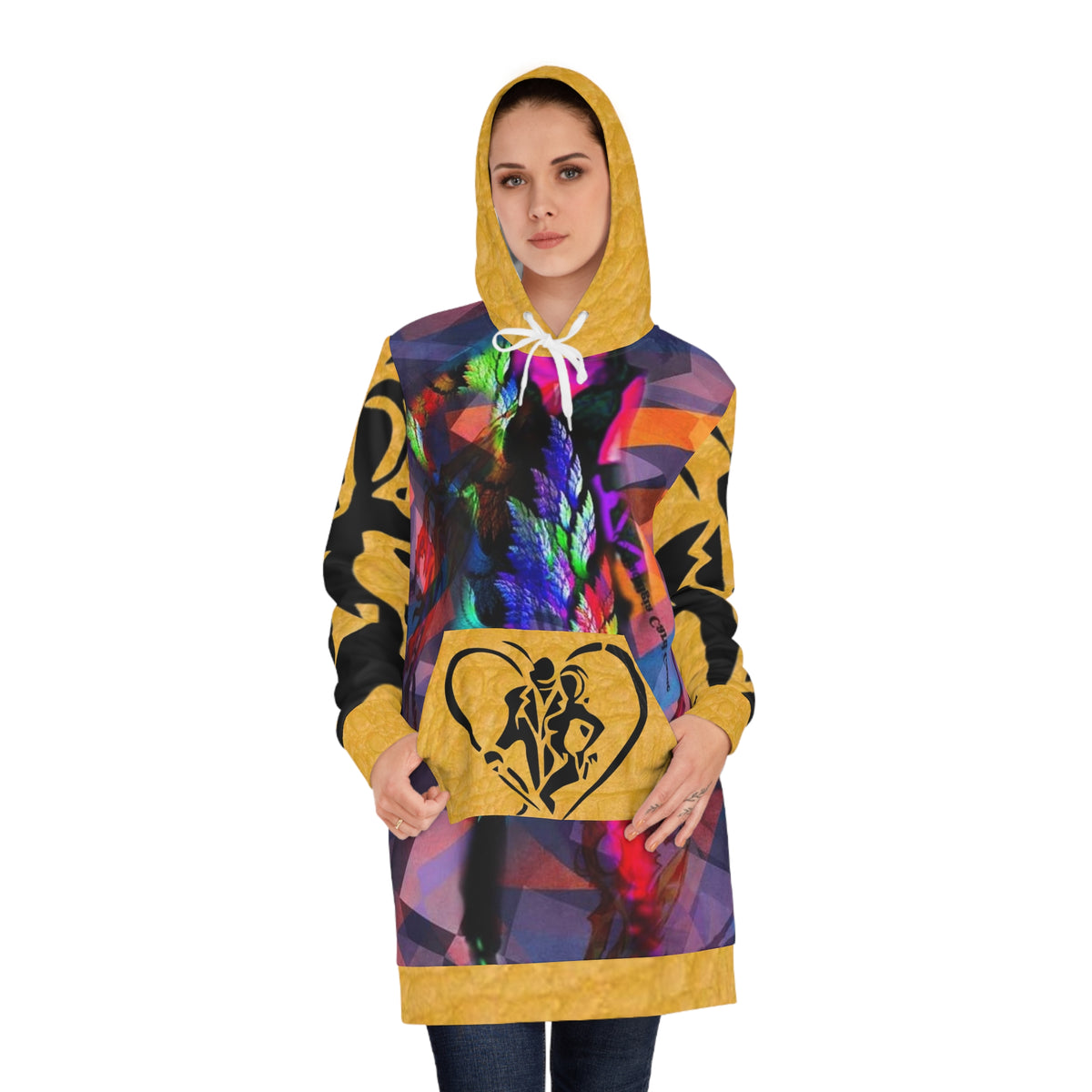 Women's HIP HOP ART Hoodie Dress (AOP)