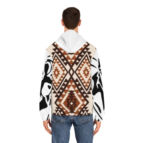 Men's Full-Zip  HIP HOP ART Hoodie (AOP)