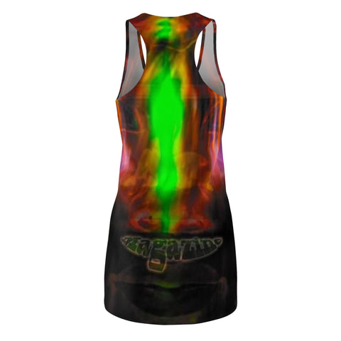 Women's Cut & Sew  HIP HOP ART Racerback Dress (AOP)