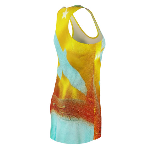 HIP HOP ART Women's Cut & Sew Racerback Dress (AOP)