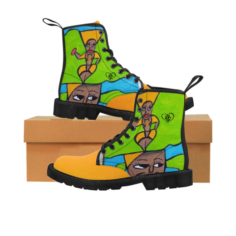 Men's Canvas  HIP HOP ART Boots