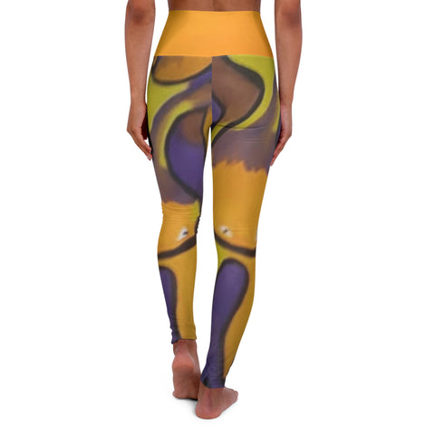 High Waisted HIP HOP ART Yoga Leggings (AOP)