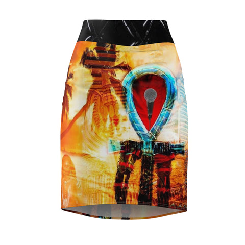 Women's HIP HOP ART Pencil Skirt (AOP)