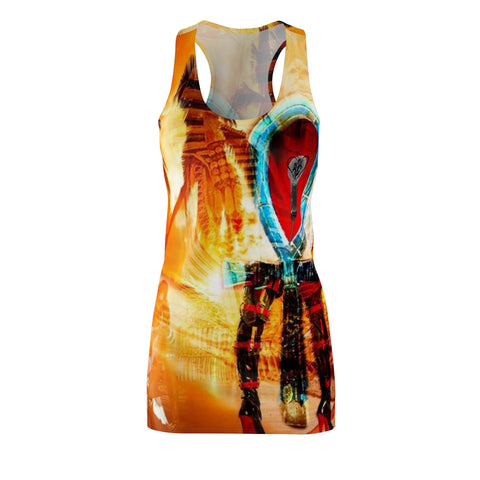 Women's Cut & Sew HIP HOP ART Racerback Dress (AOP)