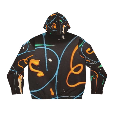 Men's Full-Zip  HIP HOP ART Hoodie (AOP)