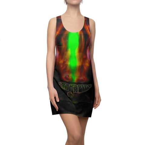 Women's Cut & Sew  HIP HOP ART Racerback Dress (AOP)