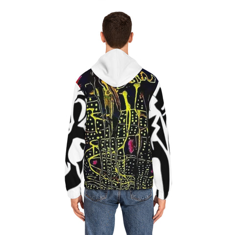 Men's Full-Zip  HIP HOP ART Hoodie (AOP)