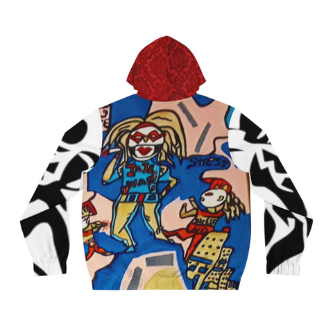 Men's Full-Zip  Hip Hop Art Hoodie (AOP)