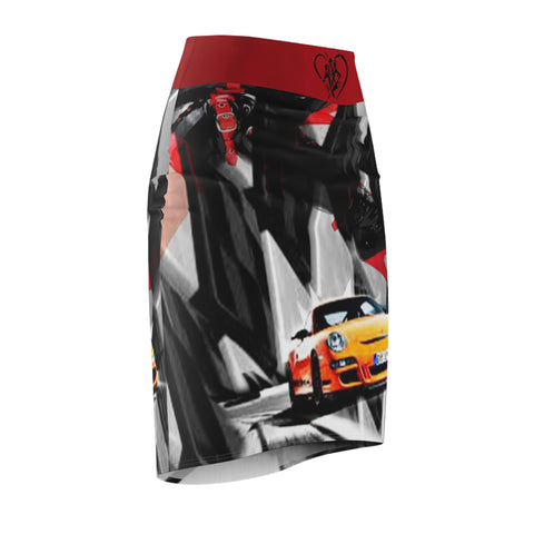 Women's HIP HOP ART Pencil Skirt (AOP)