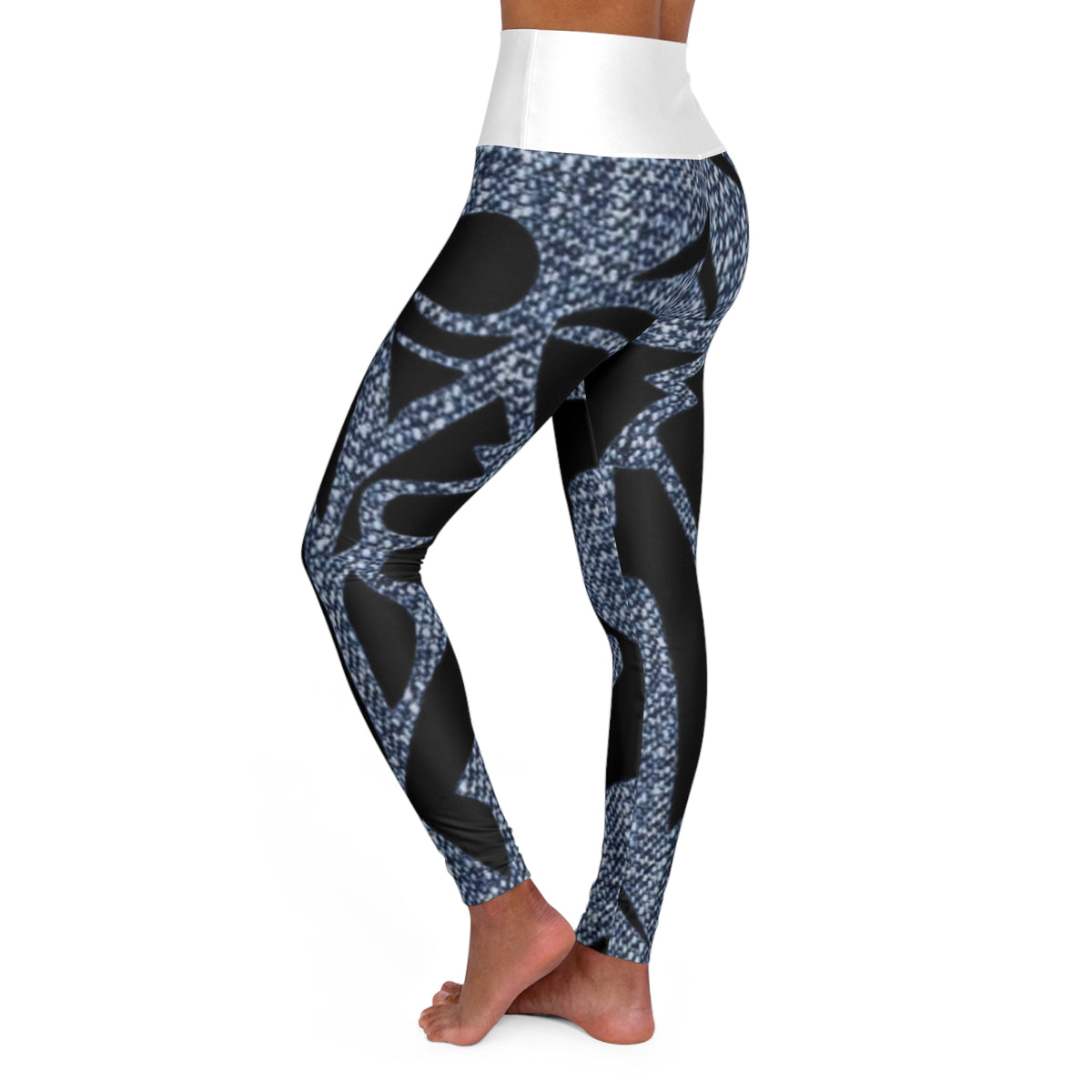 High Waisted  HIP HOP ART Yoga Leggings (AOP)