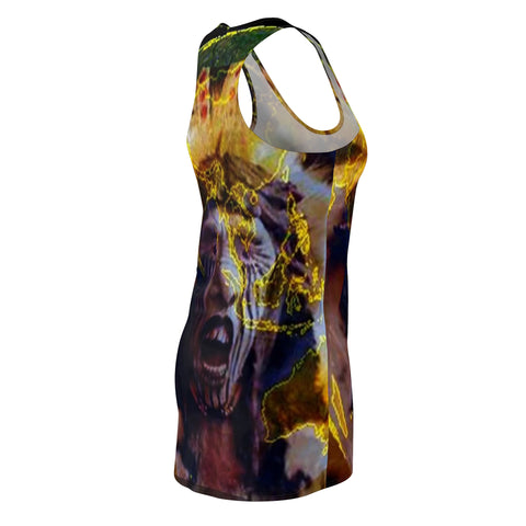 Women's Cut & Sew HIP HOP ART Racerback Dress (AOP)