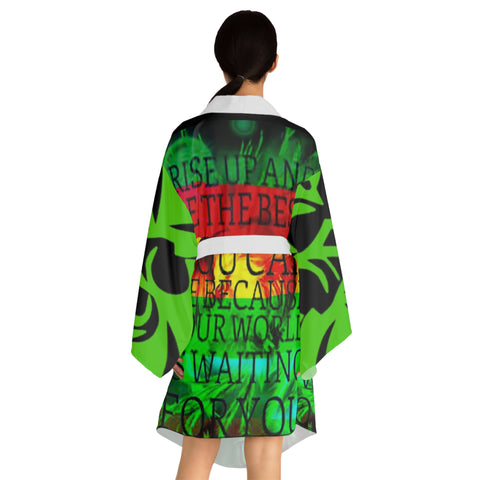 Long Sleeve HIP HOP ART Kimono Robe (AOP)