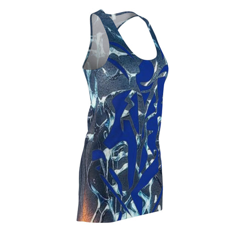 Women's Cut & Sew HIP HOP ART Racerback Dress (AOP)