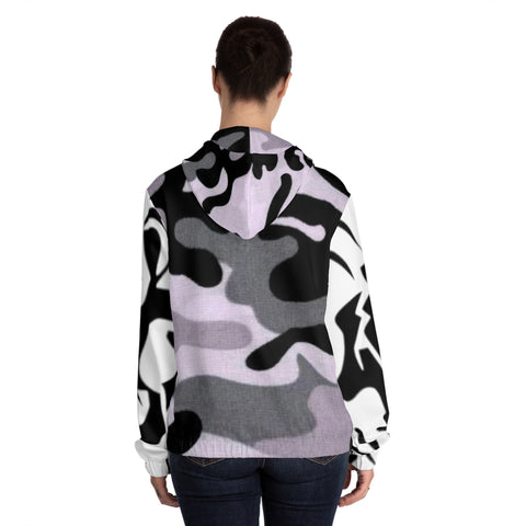 Women’s Full-Zip HIP HOP ART Hoodie (AOP)