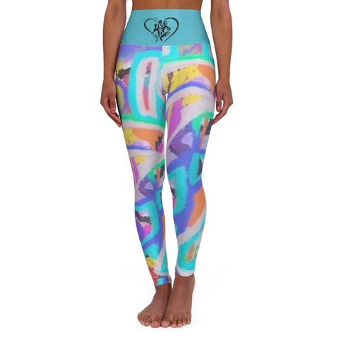 High Waisted HIP HOP ART Yoga Leggings (AOP)