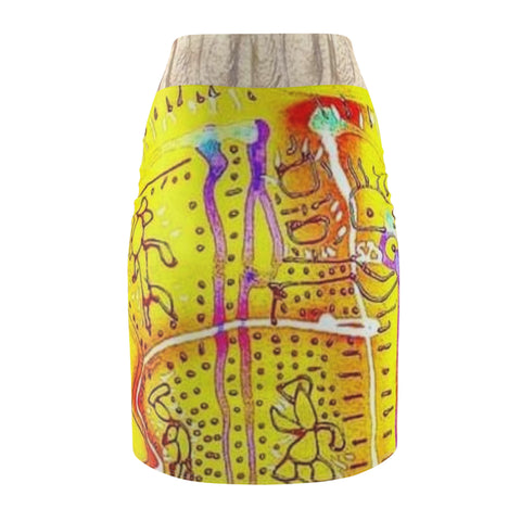 Women's HIP HOP ART Pencil Skirt (AOP)