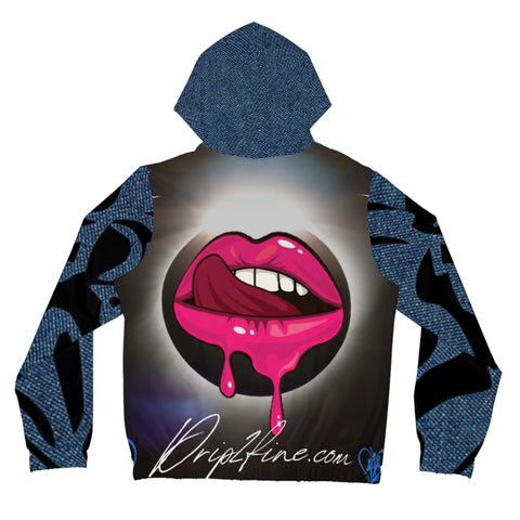 Women’s Full-Zip  HIP HOP ART Hoodie (AOP)